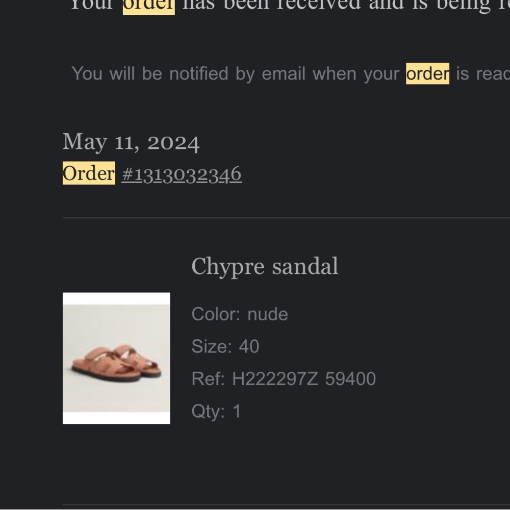 Hermes Chypre Sandals in Nude